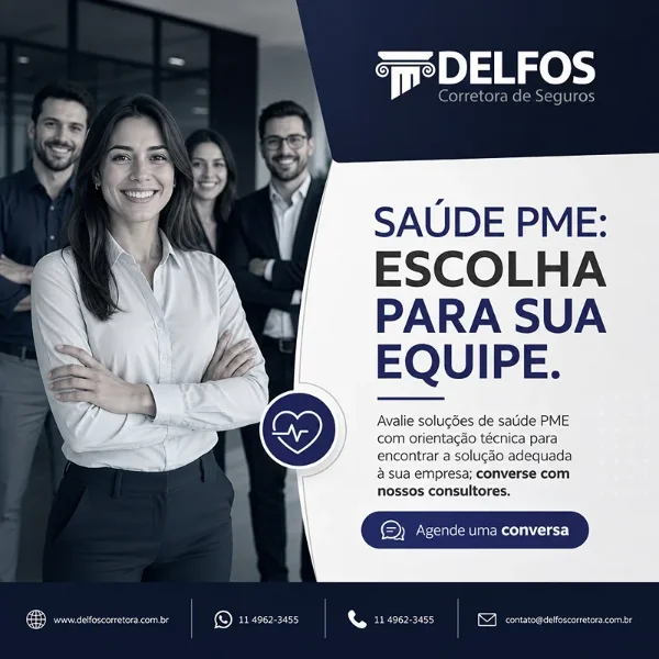 Delfos Corretora - Saúde PME, escolha para sua equipe.